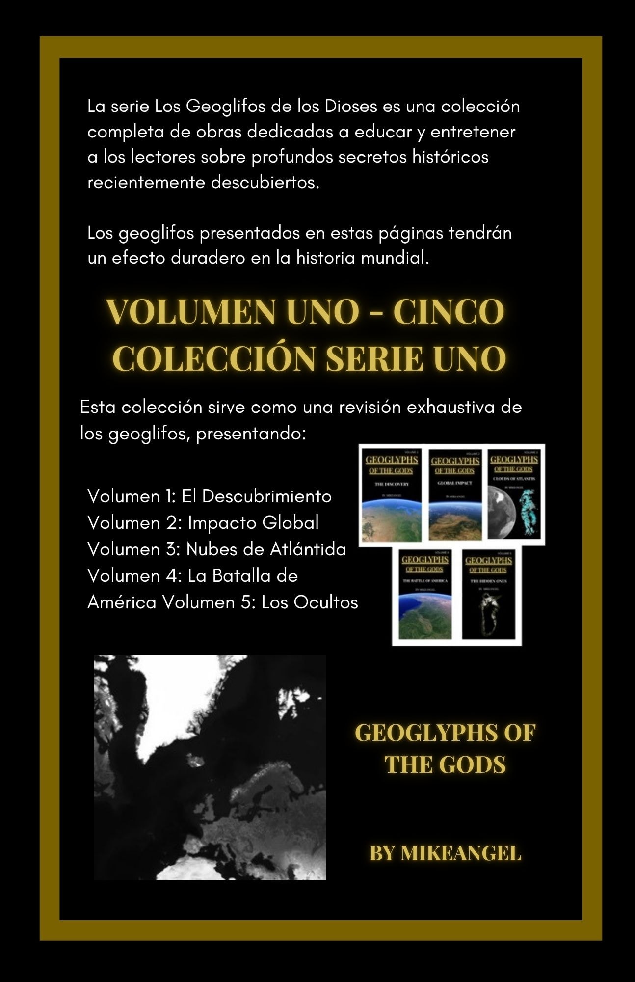 Geoglifos de los Dioses — Colección Serie Uno descripción completa y lista de volúmenes