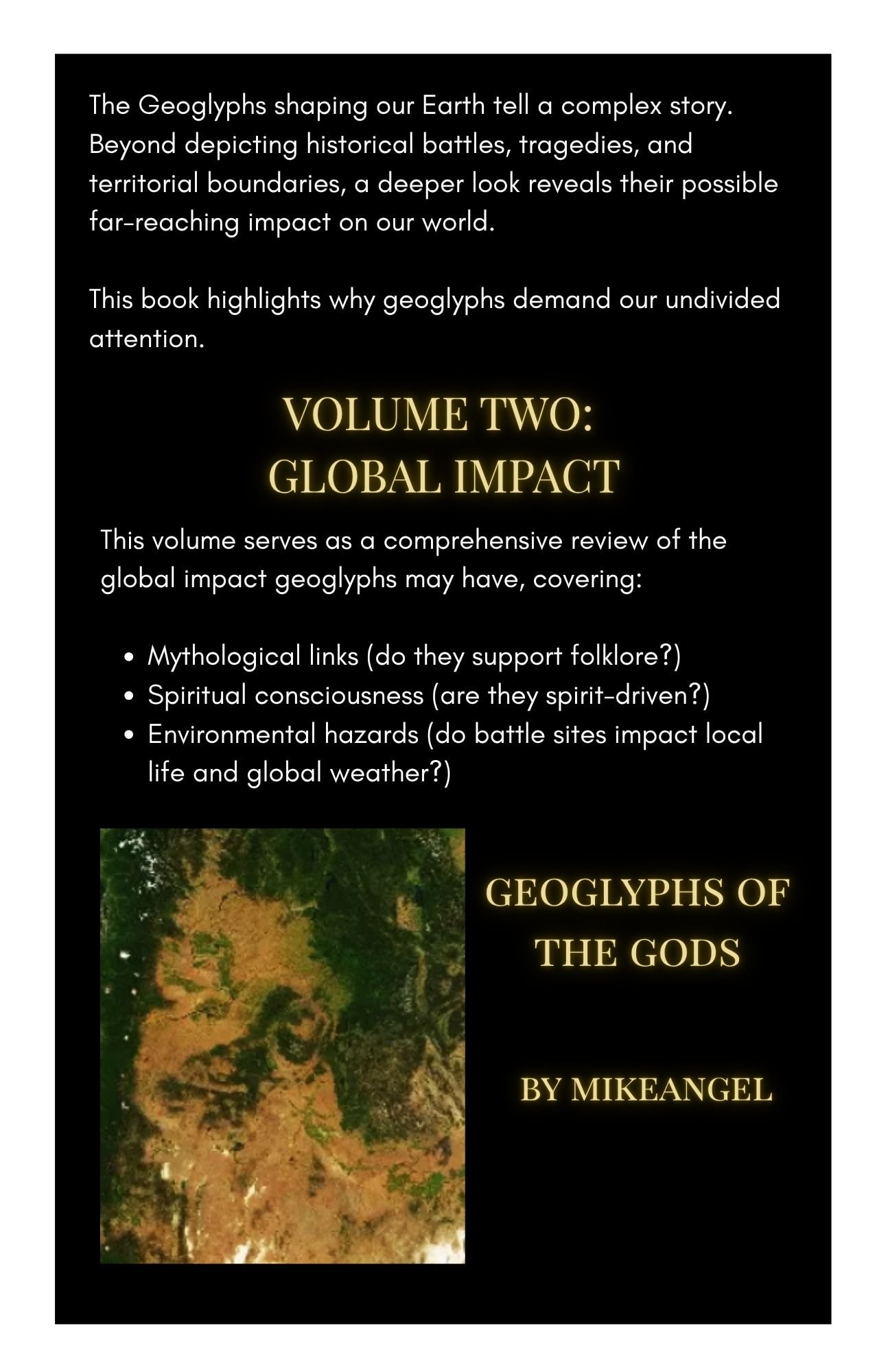 Geoglyphs of the Gods Volume 2: Global Impact — back cover